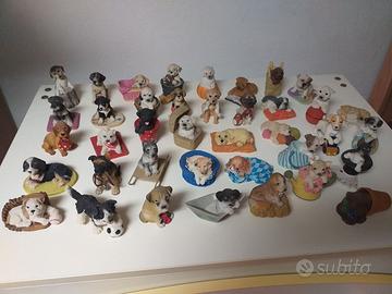 COLLEZIONE TENERI CAGNOLINI IN RESINA 39 PEZZI!!