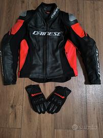 giacca Dainese tg 46 più guanti 