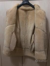 Giacca donna con pelo e stringhe