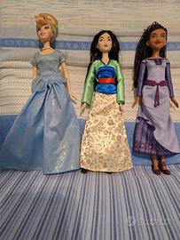 Set di 3 Bambole Fashion – Stile Principesse Disne