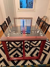 tavolo  cristallo design