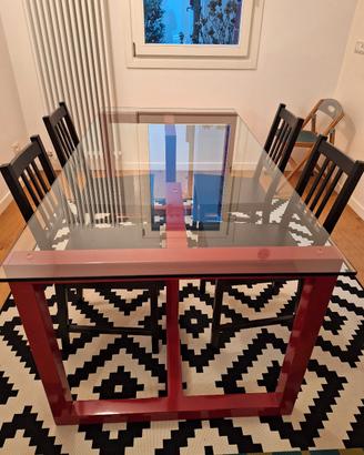 tavolo  cristallo design
