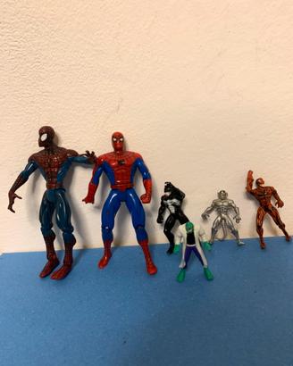Lotto 6 personaggi Spider-Man Marvel