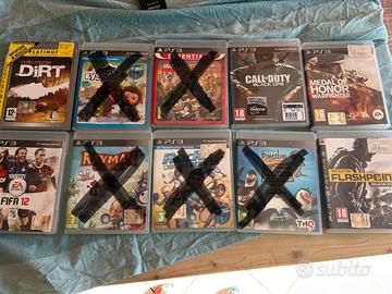LOTTO DI GIOCHI PS3(e uno psp), disponibili