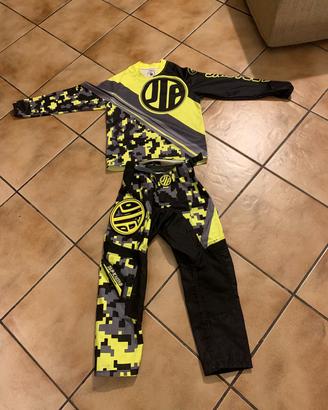 tuta motocross bambino 8-10 
