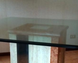 Top di vetro temperato spesso 2 cm 120x120