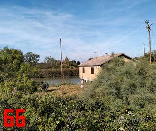 Capanna da pesca a Marina Romea sul Lamone (RA)