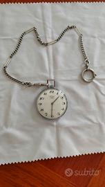 orologio da tasca taschino uomo in acciaio