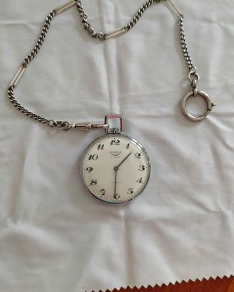 orologio da tasca taschino uomo in acciaio