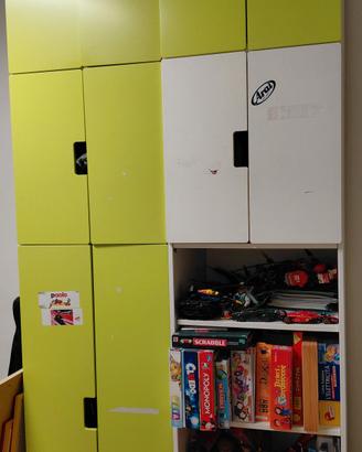 camera per ragazzi armadio comodini cassettone