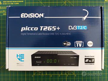 Digital Terrestrial Decoder Dvb-T2 HD WiFi PICCO T265 EDISION