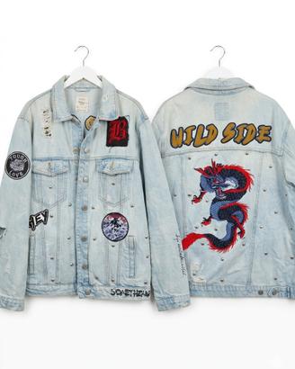 Giacca di jeans vintage bershka
