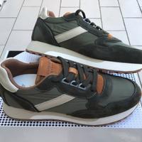 Scarpe uomo CafèNoir in vera pelle - verde - 41