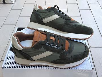 Scarpe uomo CafèNoir in vera pelle - verde - 41