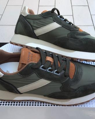 Scarpe uomo CafèNoir in vera pelle - verde - 41