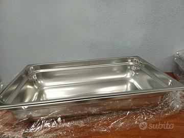 Bacinelle Gastronorm GN 1/1 in acciaio inox – 2 Pz