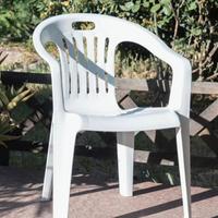 Sedie in plastica da giardino