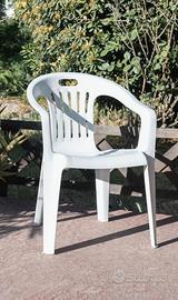 Sedie in plastica da giardino
