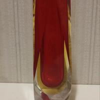 murano vaso rosso piccolo perfetto 