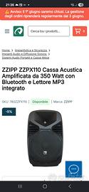 cassa amplificata zzpx 110,350w