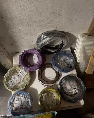 Lotto cavi elettrici nuovi da impianto