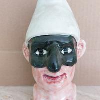 Pulcinella di Ceramica alto 19 cm - dipinto a mano