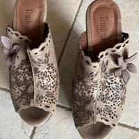 Scarpe marroni misura 36 zeppe con plateau Tendenz