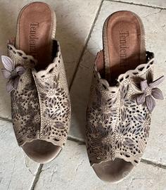 Scarpe marroni misura 36 zeppe con plateau Tendenz