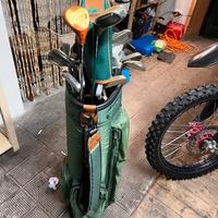 Set da golf vintage LACOSTE - Borsa e Mazze da col