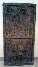 Pannello in gesso verde 1965