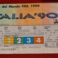 Biglietto Mondiali Italia 90