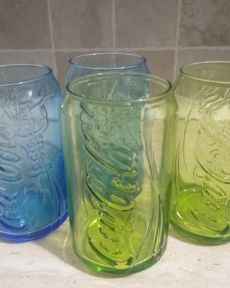 Bicchieri lattina coca cola nuovi