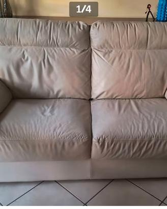 Divano due posti in pelle Poltrone e sofà