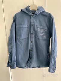 Camicia blazer blu navy con cappuccio 9-10 anni