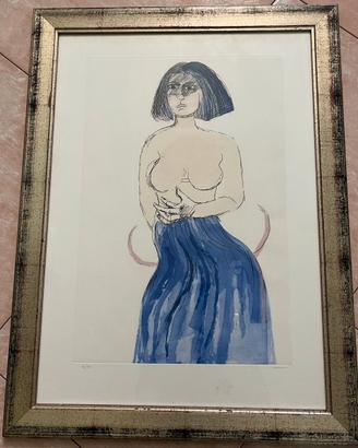 Bruno cassinari acquaforte quadro