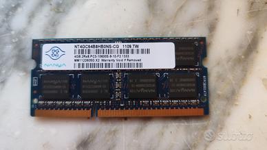 Nanya SODIMM DDR3 4Gb PC10600 1333