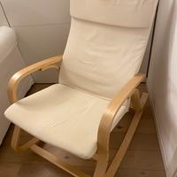 Sedia a dondolo in legno