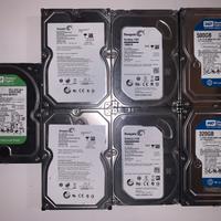 Bundle di 7 Hard Disk 3,5" + 1 da 2,5"