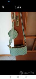 Borsa verde a tracolla 