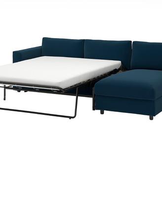Divano letto con chaiselongue contenitore