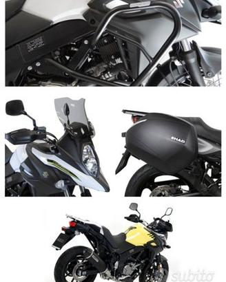 Suzuki V strom 650 scarico ammortizzatore frizion