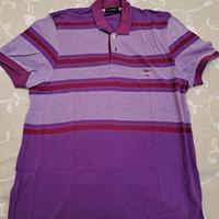 Maglietta viola a righe