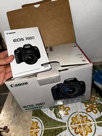 Kit Canon 700d + 18-135 3.5canon batterie custodia