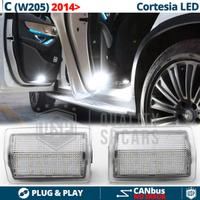 2 Luci di Cortesia LED Per MERCEDES Classe C W205
