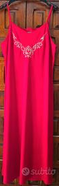 Abito donna rosso con spalline Tg. XXXL