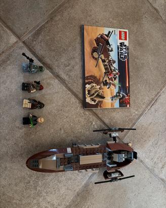 Lego StarWars 9496-Desert Skiff(Completo con Boba)