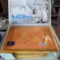 Corredo matrimoniale ricamato nuovo Tombolo