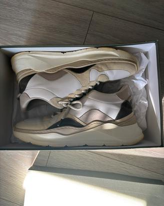 Sneakers Bobbies, 43, bianco e beige