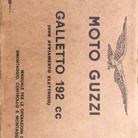 Manuale MOTO GUZZI  -  GALLETTO 192 CC con avviame