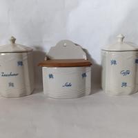 Laveno Set barattoli cucina vintage ceramica